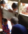 Gavin Marshall visiting Phou Sai, a sponsored village in Laos